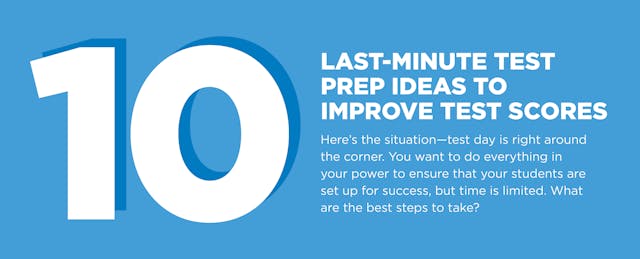 10 Last-Minute Test Prep Ideas to Improve Test Scores [Infographic]